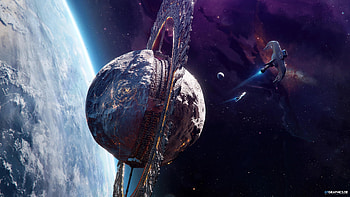 Fissure, space, 3d, planet, Tobias Roetsch, gtg graphics HD wallpaper