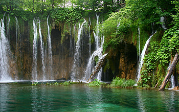 Plitvice Lakes, Waterfalls HD wallpaper