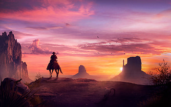Wild West, artist, artwork, digital-art, behance HD wallpaper