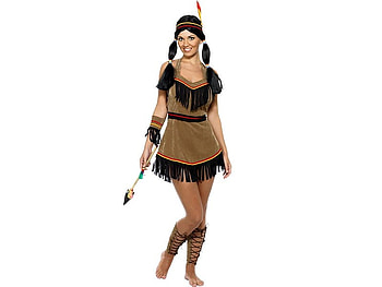 Red Indian, lady, costume HD wallpaper