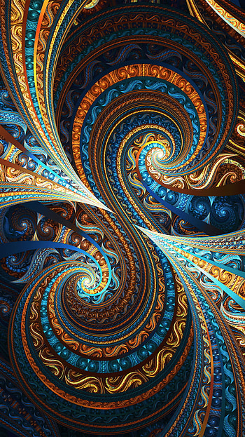 colors, Abstract, fractal HD phone wallpaper
