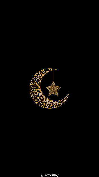Eid moon star, allah, islam, islamic, muslim, eidmubarak, ramadan, happyeid HD phone wallpaper