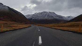 Nature, Mountains, Road, Markup HD wallpaper