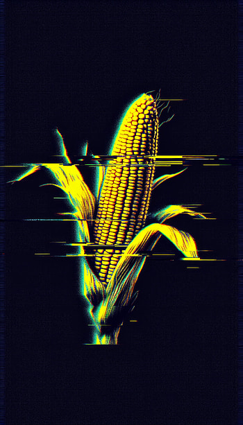 Glowing Cornstalk, Digital Art, Agriculture HD phone wallpaper
