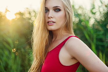Unknown Model, babe, lady, model, blonde, woman HD wallpaper