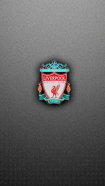 Liverpool, Grey Background, Logo HD phone wallpaper