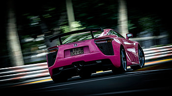 Sports, Pink, Lexus, Cars, Blur, Smooth, Sports Car, Back View, Rear View HD wallpaper