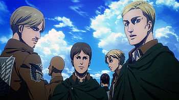 Ultra : Erwin Smith & Mike Zacharias from Attack on Titan, Anime, Attack on Titan the Movie: The Last Attack, Erwin Smith, Mike Zacharias HD wallpaper