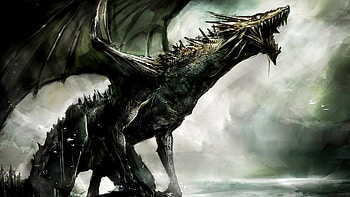 artwork, Dragon, Fantasy Art, Concept Art, Dark, Spooky / and Mobile Backgrounds HD wallpaper