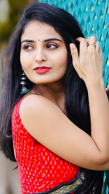 Ananya nagalla, telugu actress, saree beauty, sexy gorgeous, beautiful HD phone wallpaper