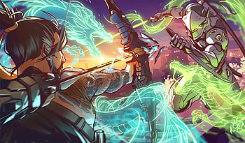 Hanzo Overwatch, background HD wallpaper
