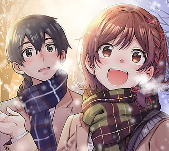 Anime, I'm Getting Married to a Girl I Hate in My Class, Saito Houjou, Akane Sakuramori HD wallpaper