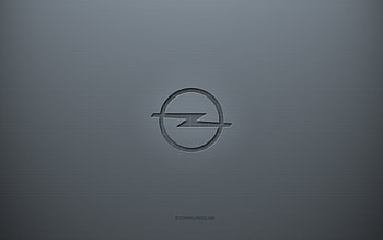 Opel logo, gray creative background, Opel emblem, gray paper texture, Opel, gray background, Opel 3d logo HD wallpaper