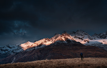 Nature, Mountains, Journey, Human, Person, Loneliness HD wallpaper