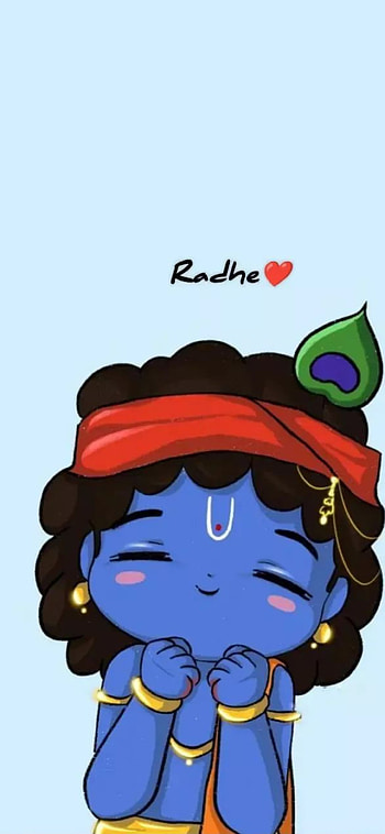 Radhe Radhe, eye, art HD phone wallpaper