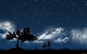 Landscape, Night HD wallpaper