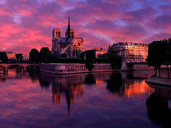 Landscape, Cities, Water, Sunset, Sky, Architecture HD wallpaper