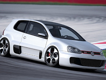 Volkswagen, Cars, Concept, Side View, 2007, Volkswagen Golf, Vw Golf Gti W12 650 HD wallpaper