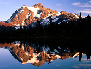 Nature, Mountains, Lake, Shadow, Evening HD wallpaper