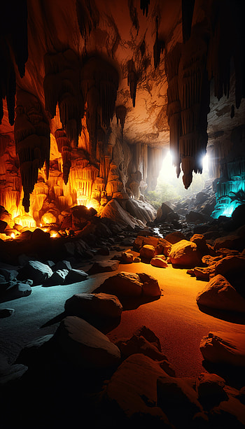Explore the Depths: Underground Cave , cave HD phone wallpaper