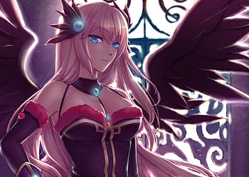 Angel, wings, anime, pretty, cute, girl HD wallpaper