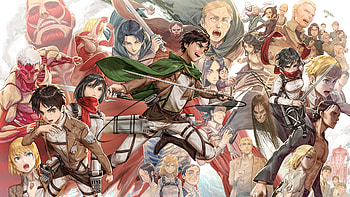 Annie Leonhart Armin Arlert Armored Titan Beast Titan Bertolt Hoover Colossal Titan Attack On Titan HD wallpaper