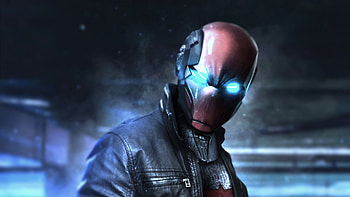 The Red Hood Glowing Eyes , red-hood, superheroes, artist, artwork, digital-art, artstation HD wallpaper