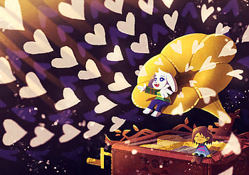 His Theme, Frisk (Undertale), Asriel (Undertale), video game, Undertale HD wallpaper