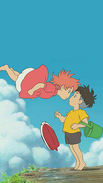 Ponyo, Backgrounds, 51, Animation HD phone wallpaper