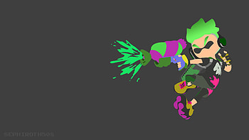 Inkling Splatoon 2 Minimalist, splatoon-2, artist, artwork, deviantart HD wallpaper