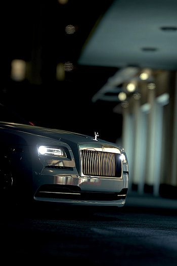 Rolls-Royce, Cars, Lights, Front View, Headlights, Bumper HD phone wallpaper