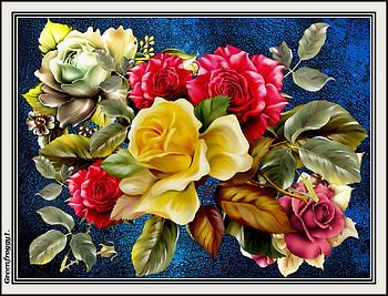 FLOWER COLLAGE, FLOWER, ART, COLLAGE, ABSTRACT HD wallpaper