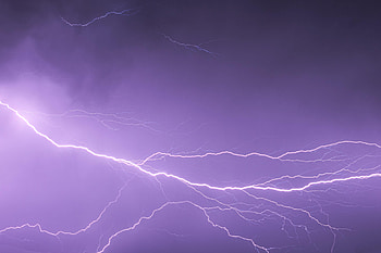 Nature, Sky, Lightning, Glow, Thunderstorm, Storm HD wallpaper