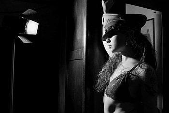 Sexy Police Babe, sexy, nikka, babe, white, black, dimroci, police HD wallpaper