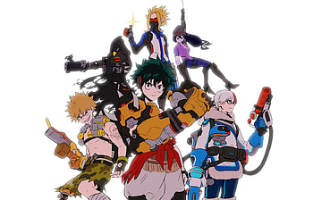 Anime, Boku No Hero academia, characters, art HD wallpaper