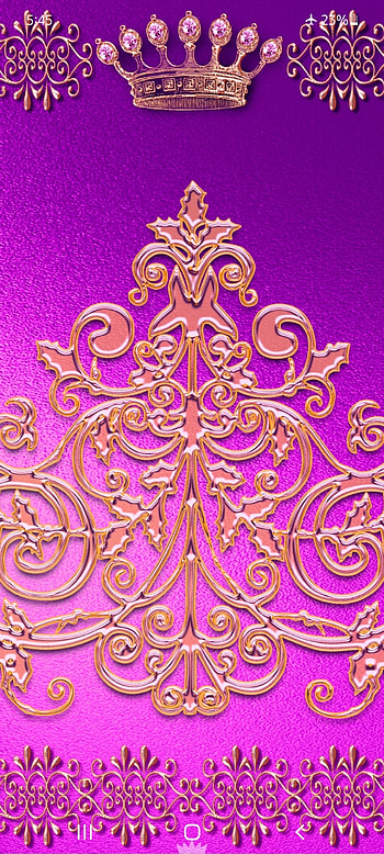 Gorgeous crown swirl, magenta, diamond, pink, King, luxury, Mandal HD phone wallpaper