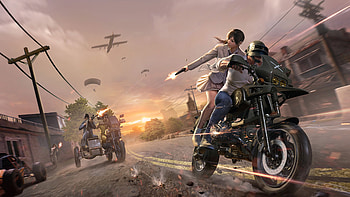 PUBG Helmet Guy With Girl , pubg, playerunknowns-battlegrounds, 2018-games, games, helmet, guns HD wallpaper