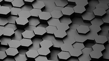 3D, Grey, Volume, Honeycomb HD wallpaper