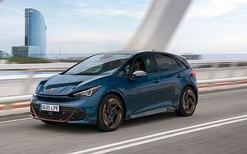 Cupra Born, , highway, 2022 cars, motion blur, 2022 Cupra Born, Cupra HD wallpaper