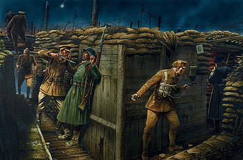 art uk night year men german war automatic webley fosbury construction structures attack garnet grenade HD wallpaper