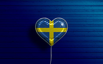 I Love Verona, , realistic balloons, blue wooden background, Day of Verona, Italian cities, flag of Verona, Italy, balloon with flag, Verona flag, Verona HD wallpaper