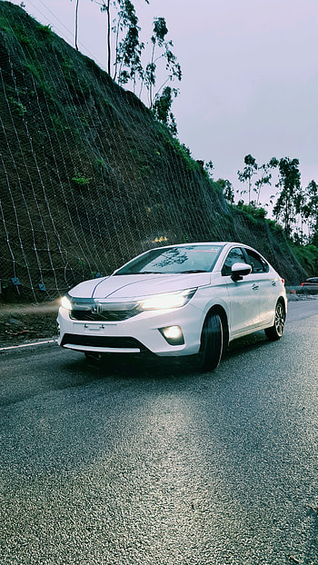 Honda city, automotive lighting, sky, cars HD phone wallpaper