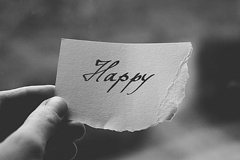 Words, Bw, Chb, Inscription, Happiness HD wallpaper