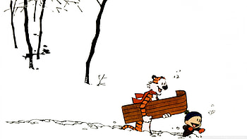 Calvin And Hobbes Winter Calvin, And, Hobbes . HD wallpaper