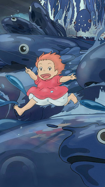 Studio Ghibli, Anime masterpiece, Enchanting tales, Captivating animation HD phone wallpaper
