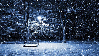 Cold Night Snowfall | JPEG HD wallpaper