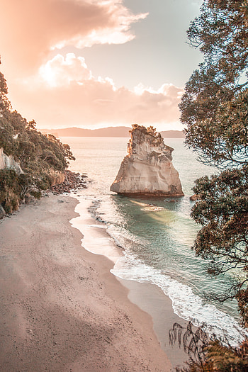 Landscape, Nature, Sea, Beach, Rocks, Coast HD phone wallpaper