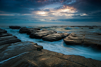 Seascape Ocean Rocks, seascape, rocks, ocean, sea, nature HD wallpaper