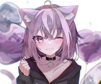 Nekomata Okayu, hololive, Nekomata Okayu, Anime, Virtual Youtuber HD wallpaper