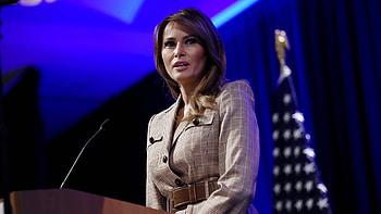 Melania Trump, Positive COVID-19 test, Face against corona, American Congress HD wallpaper
